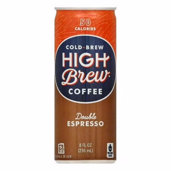 High Brew Double Espresso Cold Brew Coffee 12/8oz cans