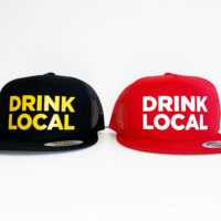 Drink Local Trucker Hat Snapback Rim