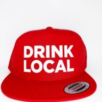 Drink Local Trucker Hat Snapback Rim - Image 2