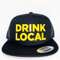 Drink Local Trucker Hat Snapback Rim - Image 3