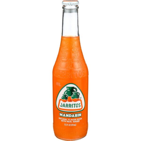 Jarritos Mandarin Mexican Soda 24/12.5 oz Glass