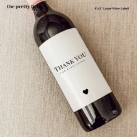 Thank You For Everything Wine & Liquor Bottle Label