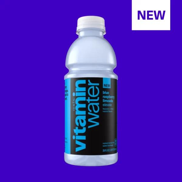 Vitaminwater Elevate Blue Raspberry Limeade 12 pack/20 oz bottles