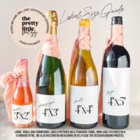 Thank You. Thank You. Thank You. Wine & Liquor Bottle Label - Image 2