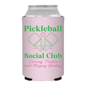 6 Pack Pickleball Social Club Can Koozie
