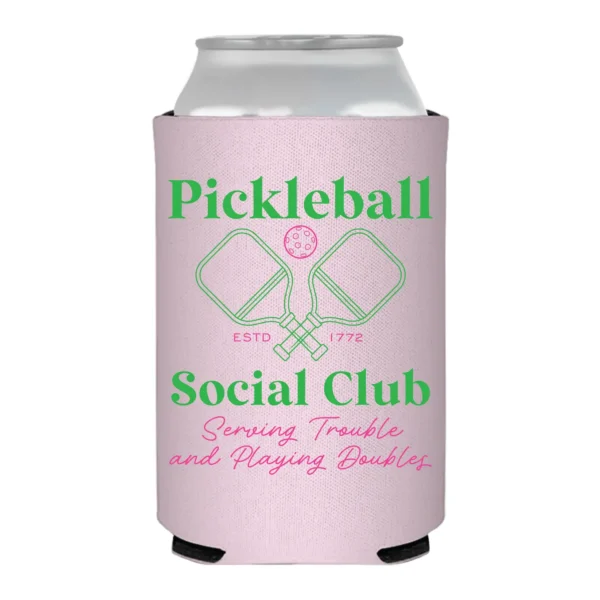 6 Pack Pickleball Social Club Can Koozie