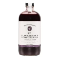 Yes Cocktail Co Blackberry Pomegranate Cocktail Mixer 16 oz glass