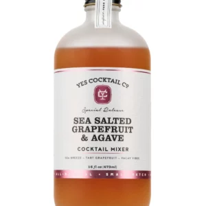 Yes Co. Sea Salted Grapefruit & Agave Cocktail Mixer 3 pack/16 oz glass- Limited Release