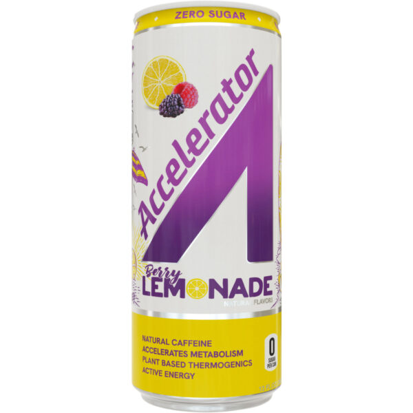 Accelerator Active Energy Drink Berry Lemonade 12 pack/12 oz cans