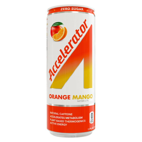 Accelerator Active Energy Drink Orange Mango 12 pack/12 oz cans