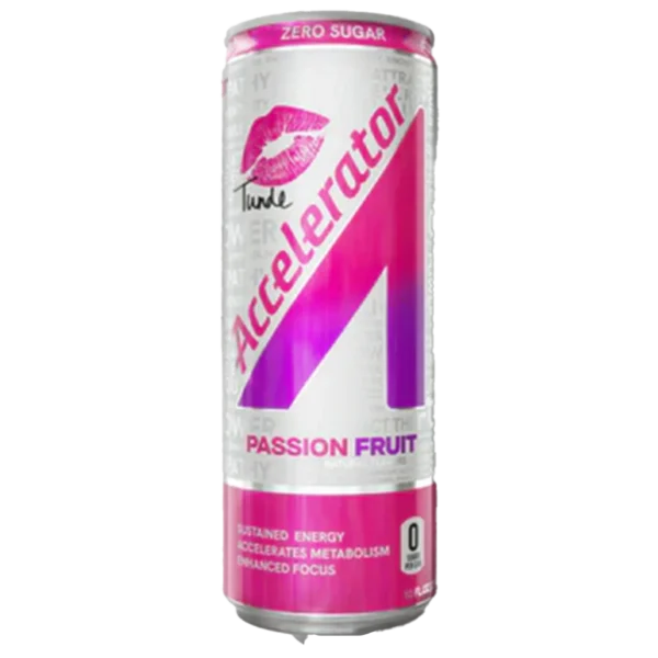 Accelerator Active Energy Drink Passion Fruit 12 pack/12 oz cans