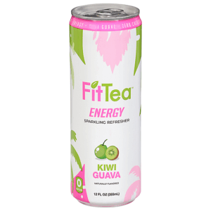 FitTea Kiwi Guava Energy Drink 12 pack/12 oz cans