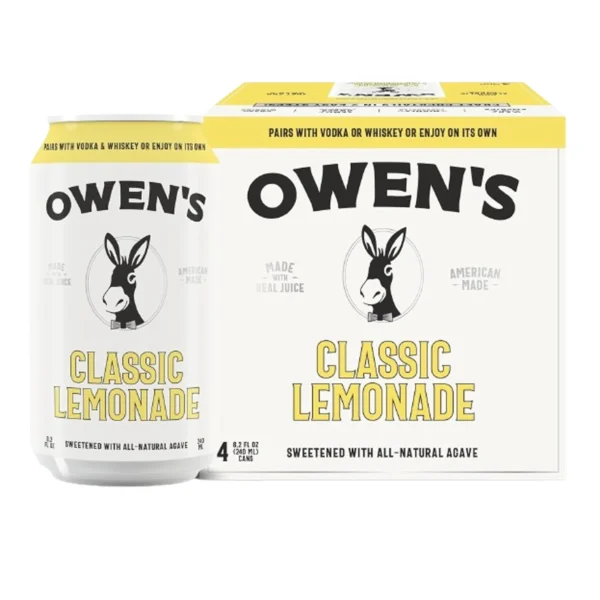 Owen's Classic Lemonade 4 pack/8.2 oz cans