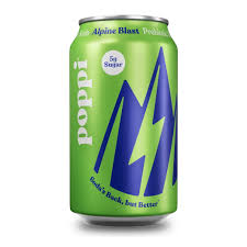 Poppi Alpine Blast Prebiotic Soda 12 pack/12 oz cans