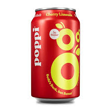 Poppi Cherry Limeade Prebiotic Soda 4 pack/12 oz cans