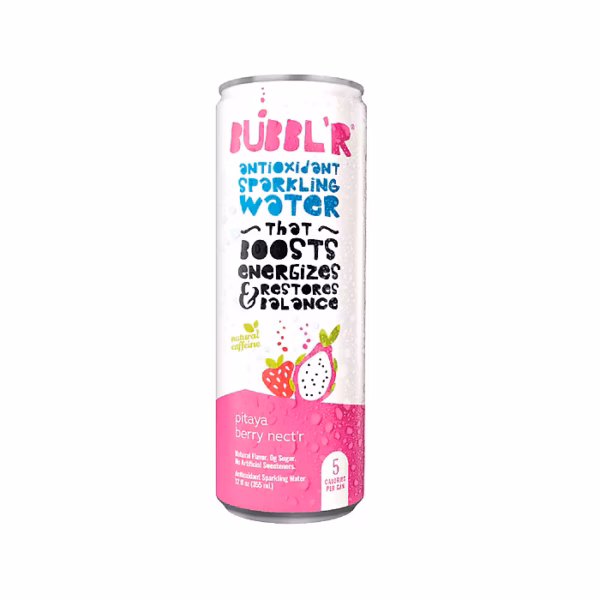 Bubbl'r Pitaya Berry Nect'r Antioxidant Sparkling Water 6 pack/12 oz can