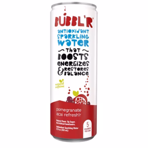 Bubbl'r Pomegranate Acai Refresh'r Antioxidant Sparkling Water 24 pack/12 oz can