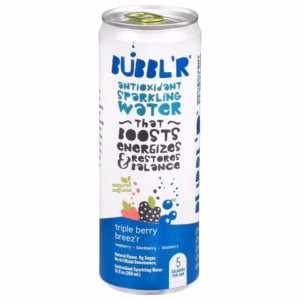 Bubbl'r Triple Berry Breez'r Antioxidant Sparkling Water 6 pack/12 oz can