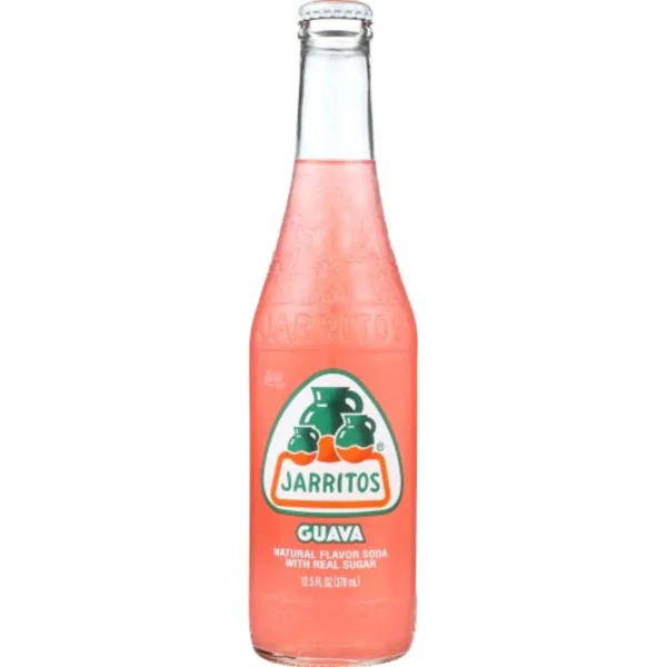 Jarritos Guava Mexican Soda 24 pack /12.5 oz glass bottles