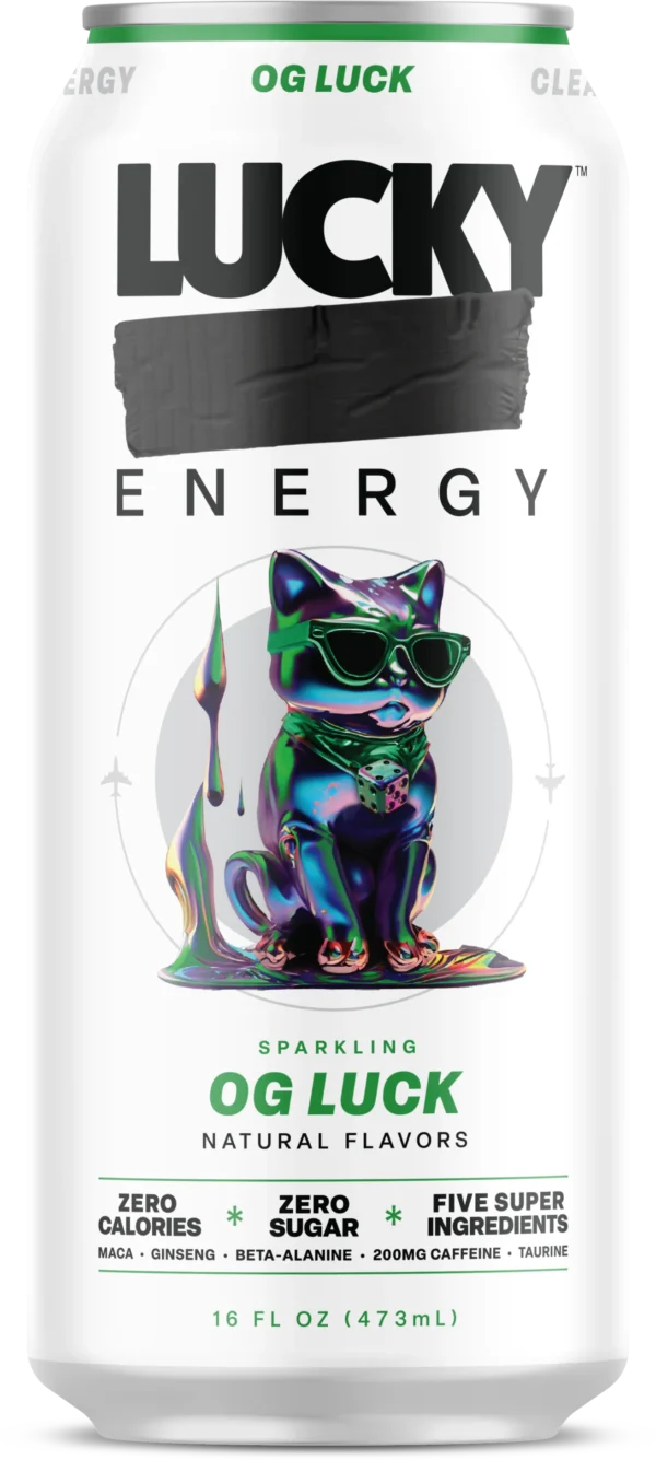 Lucky Energy Drink Sparkling OG Luck 12 pack/16 oz cans