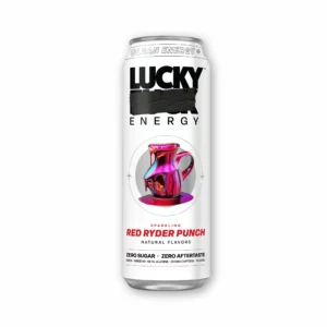 Lucky Energy Drink Sparkling Red Rider Punch 12 pack/16 oz cans