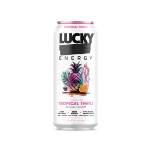 Lucky Energy Drink Sparkling Tropical Thrill 12 pack/16 oz cans