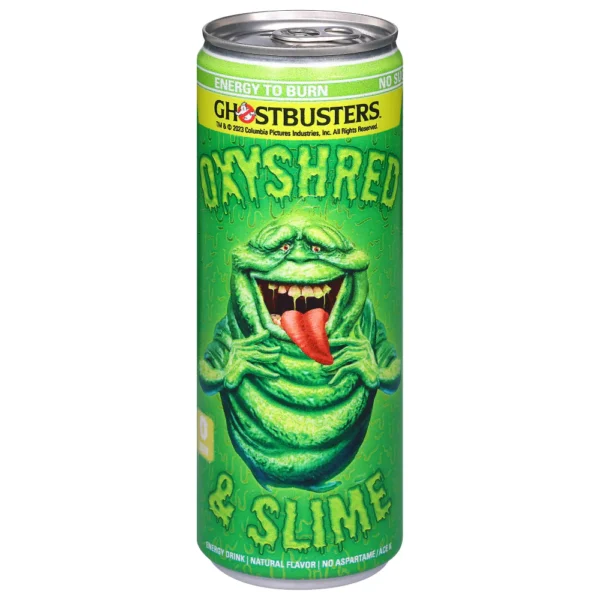 OxyShred Ghostbuster and Slimer Energy Drink 12 pack/ 12 oz cans