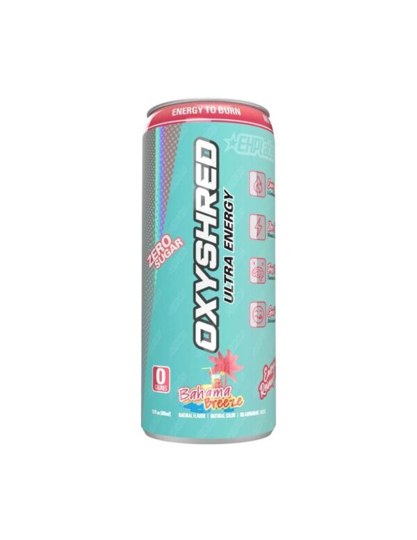 Oxyshred Bahama Breeze Energy Drink 12 pack/ 12 oz cans