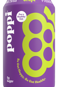 Poppi Prebiotic Grape Soda 12 pack/12 oz cans