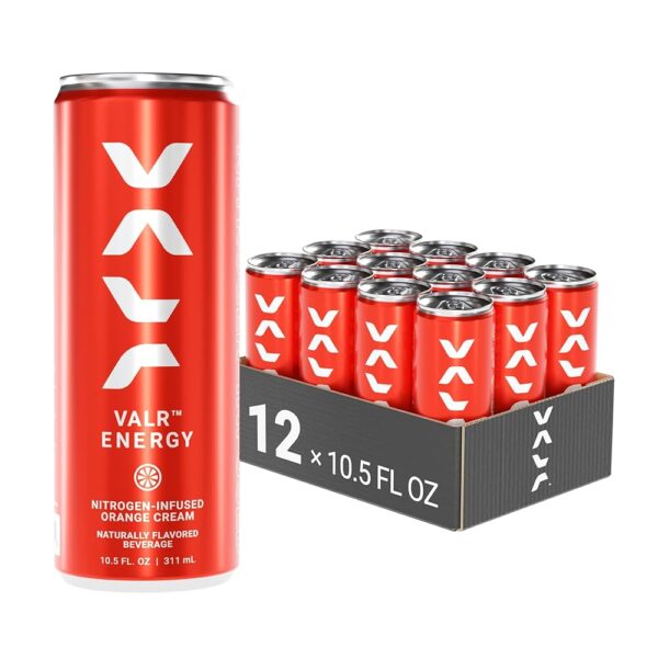 VALR Nitrogen-Infused Orange Cream Energy Drink 24 pack/10.2 oz can