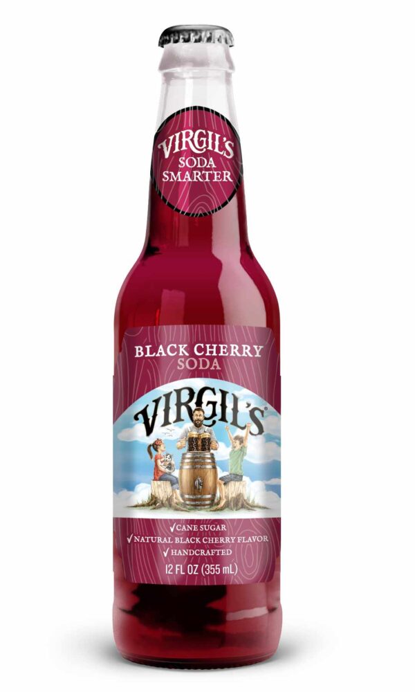 Virgil's Black Cherry Soda 24 pack /12oz glass bottles