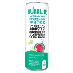 Bubbl'r Watermelon Lime Smash'r Antioxidant Sparkling Water 24 pack/12 oz can