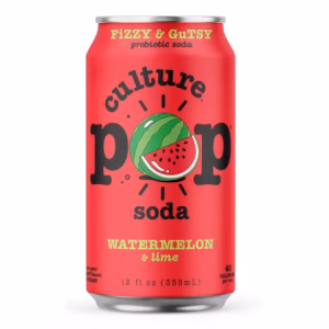 Culture Pop Watermelon and Lime Soda 12 pack/12 oz cans