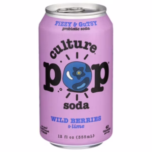 Culture Pop Wild Berries and Lime Soda 12 pack/12 oz cans