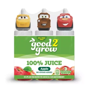 Good2Grow Apple Juice 3 pack/6 oz plastic bottles