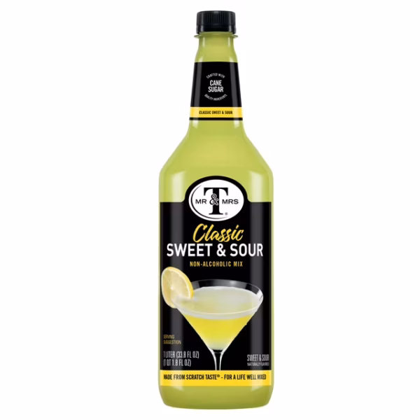 Mr & Mrs T Sweet & Sour Mix 6 pack/1 Liter bottles