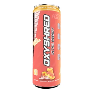OxyShred Peach Candy Rings Energy Drink 12 pack/ 12 oz cans