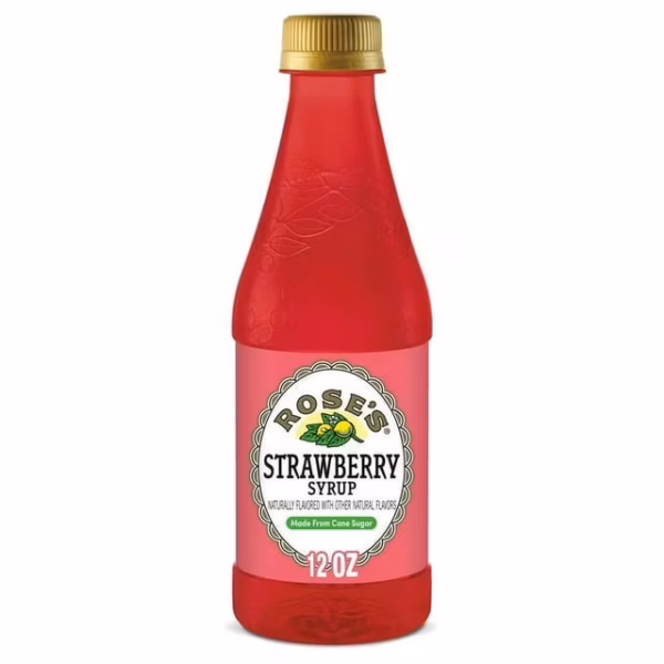 Rose's Strawberry Syrup 6 pack/12 oz bottles