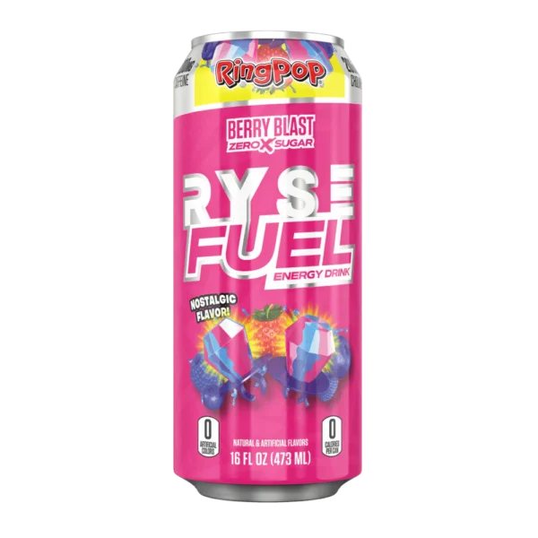Ryse Ring Pop Berry Blast Fuel Energy Drink 12 pack/16 oz cans