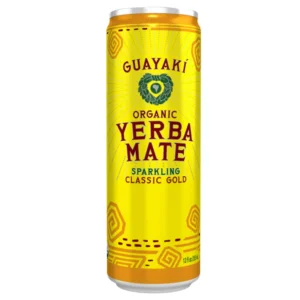 Guayaki Organic Yerba Mate Sparkling Classic Gold 12 pack/12 oz cans