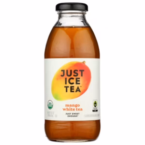 Just Ice Tea Mango White Tea 12 pack/16 oz glass bottles