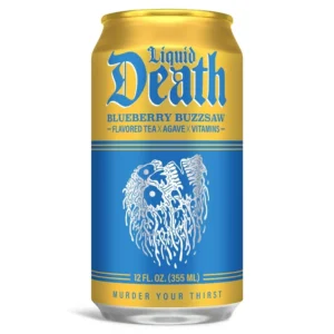 Liquid Death Blueberry Buzzsaw Ice Tea 6 pack/12 oz cans