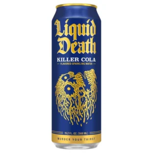 Liquid Death Killer Cola Sparkling Flavored Water 24 pack/19.2 oz cans