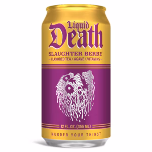 Liquid Death Slaughter Berry Iced Tea 24 pack/12 oz cans