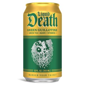 Liquid Death Green Guillotine Green Tea 24 pack/12 oz cans