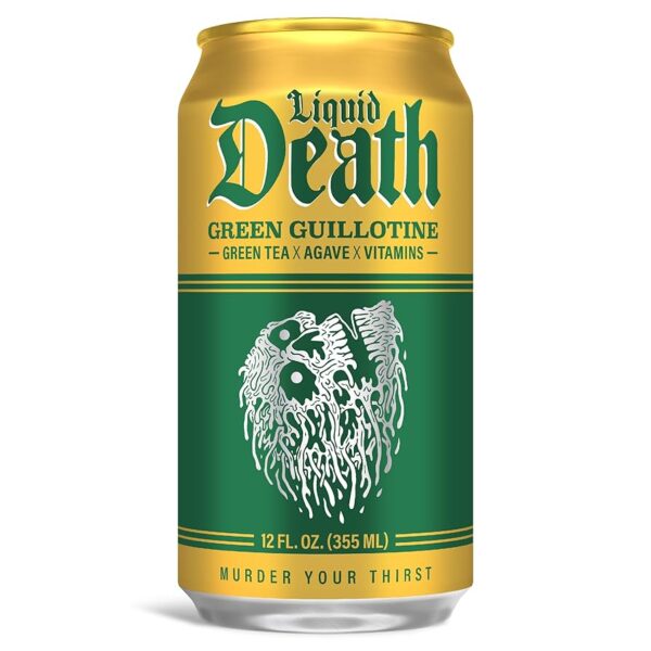 Liquid Death Green Guillotine Green Tea 24 pack/12 oz cans