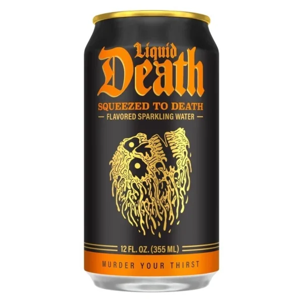 Liquid Death Squeezed To Death Sparkling Water 6 pack/12 oz cans