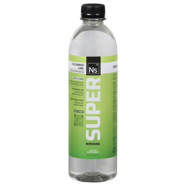 Nirvana Super Water Cucumber Lime Sports Drink 12 pack/16.9 oz plastic bottles