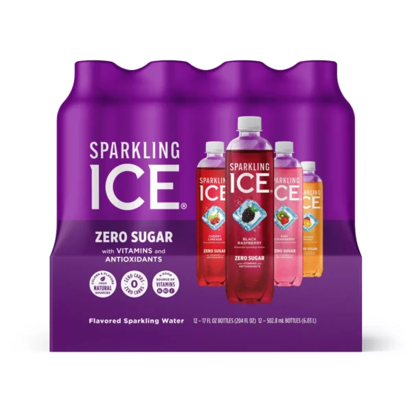 Sparkling Ice Black Raspberry Variety Sparkling Water 12 pack/17 oz plastic bottles