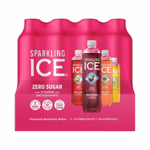 Sparkling Ice Pink Variety Pack Sparkling Water 12 pack/17 oz plastic bottles